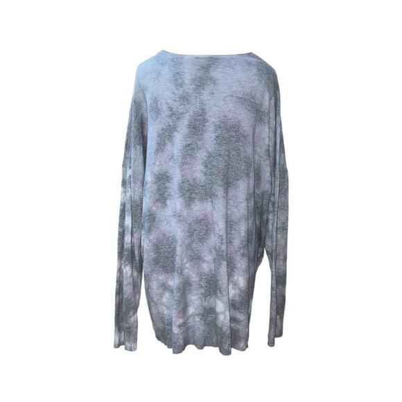 Torrid Pullover Drop Shoulder V-Neck Sweater in Tie Dye Size 2 - Picture 5 of 8